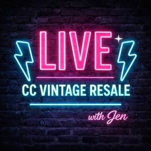 💌 @ccvintageresale Jen is LIVE ✨ Pop in anytime relaxed vibes & cute finds